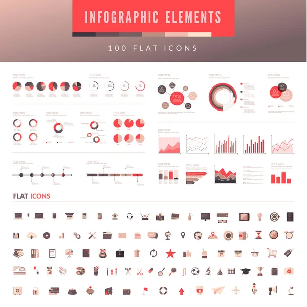 Infographic elements set. — Stock Vector