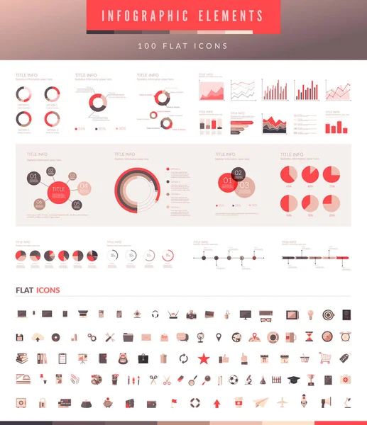 Infographic elements set. — Stock Vector