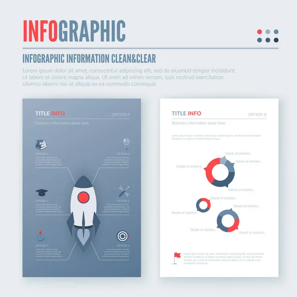 Infografische Elemente gesetzt. — Stockvektor