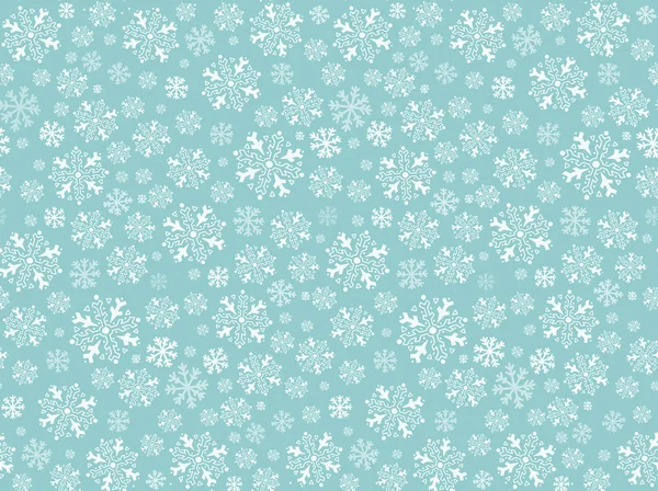 Copos de nieve fondo de invierno . — Vector de stock