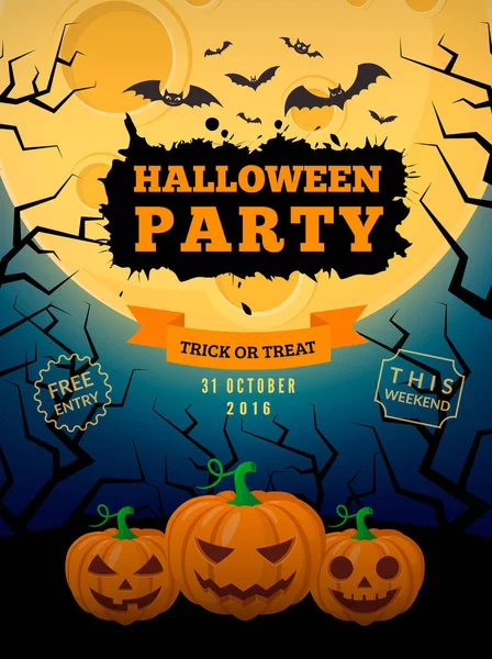 Korkunç kabaklar ve dolunay.