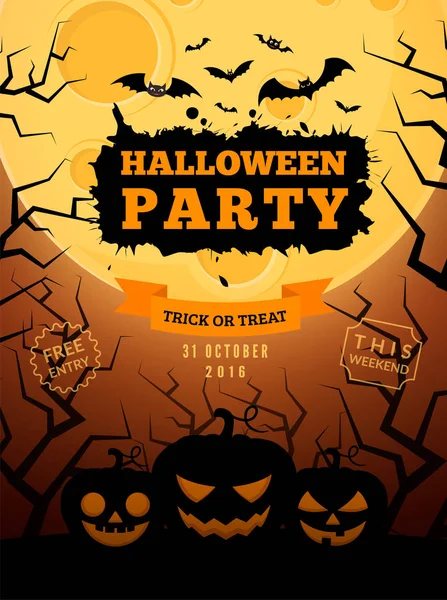 Korkunç kabaklar ve dolunay.