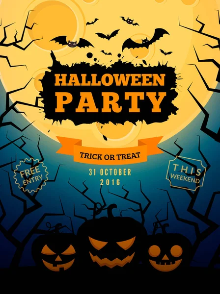 Korkunç kabaklar ve dolunay.