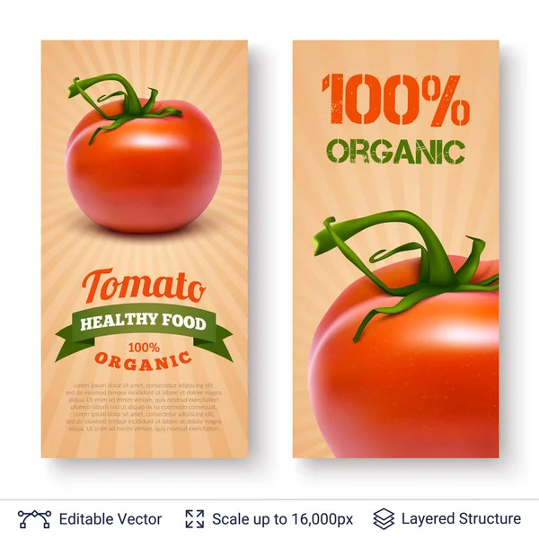 Tomato and text. — Stock Vector