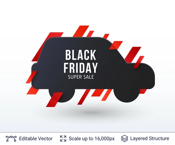 Black Friday Super Sale Badge. — Stockvektor