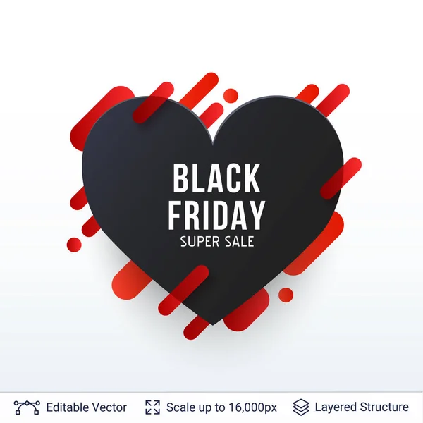 Black Friday Super Sale Badge. — Stockvektor