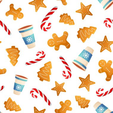 Kış tatil seamless modeli.