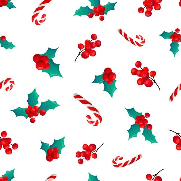 Winter holiday seamless pattern. — Stock Vector