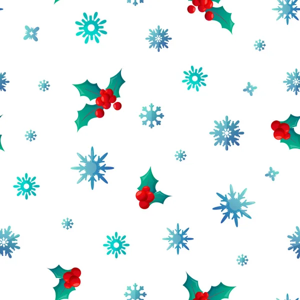 Winter holiday seamless pattern. — Stock Vector