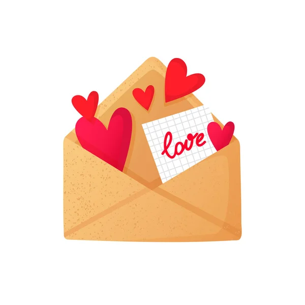 Saint Valentines Day Greeting Message. — Stok Vektör