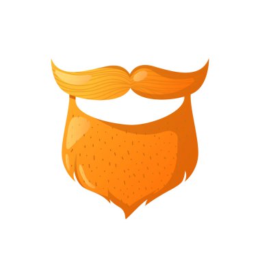 Kırmızı leprikon sakal ve beyaz bıyık.