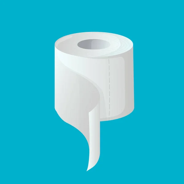 Toilet paper roll Stop coronavirus panic symbol. — Stock Vector