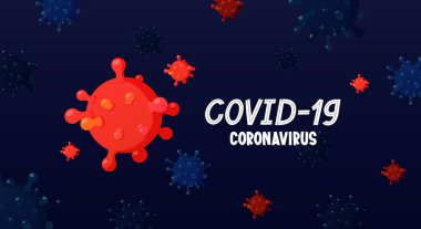 Coronavirus COVID-19 Salgını durdurma 2020 pankartı.