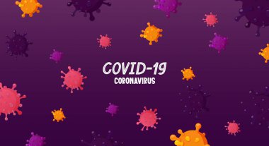 Coronavirus COVID-19 Salgını durdurma 2020 pankartı.