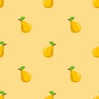 Sarı armut dikişsiz desen arkaplanı.