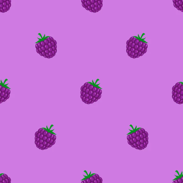 Blackberries fond de motif sans couture . — Image vectorielle