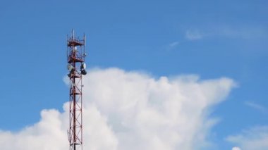 Cep telefonu iletişim celullar radyo kulesi, mikrodalga anten, verici