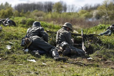 Alman askerleri. Tarihi yeniden yapılanma, İkinci Dünya Savaşı sırasında savaş askerler