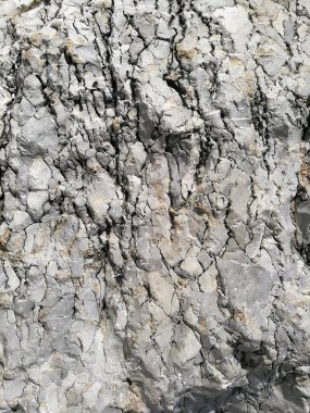 Adriyatik kıyısındaki uçurumun dokusu