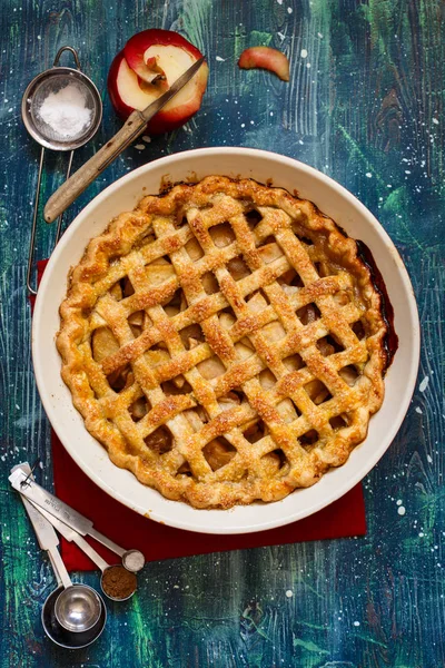 Американський яблучний пиріг — стокове фото