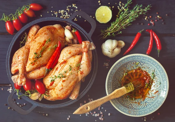 Fresh farm chicken. — Stock Photo, Image