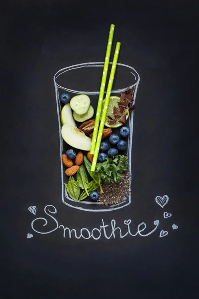 Fresh healthy smoothie. — Stock Photo, Image