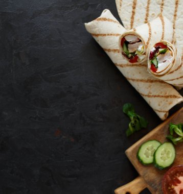 Sağlıklı şal sandviç