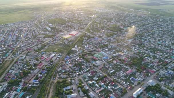 Uitzicht Stad Van Boven — Stockvideo