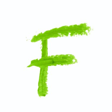 İzole tek abc harf sembol