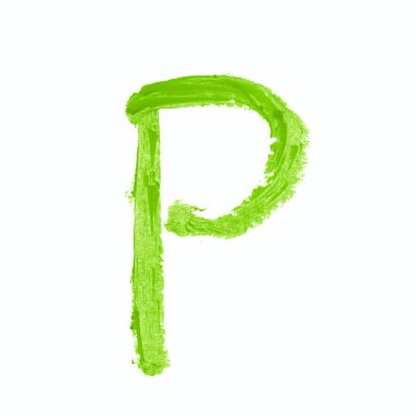 İzole tek abc harf sembol