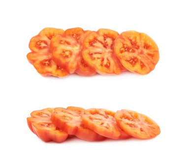 Olgun kırmızı sığır domates izole