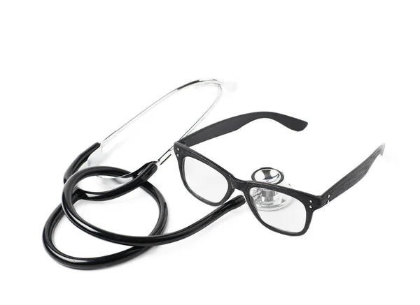 Pair of optical glasses isolated — Stock Photo, Image