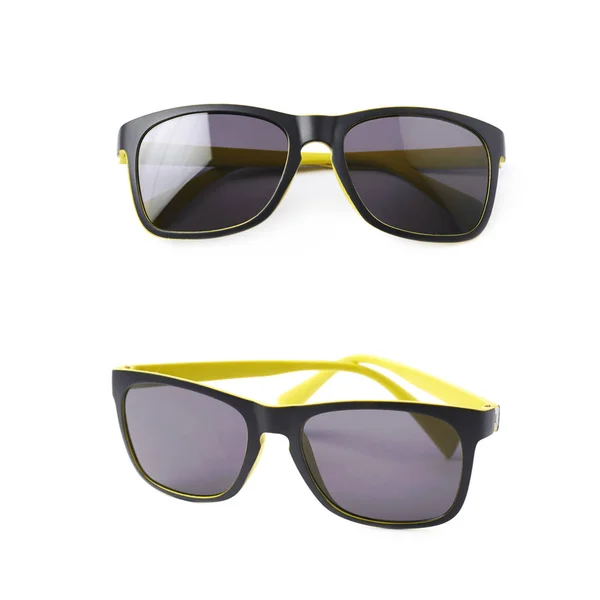 Pair of plastic sunglasses isolated — Stock Photo, Image