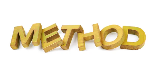 Word made of wooden letters isolated — Stock Photo, Image