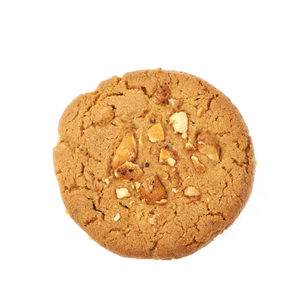 Jordnötssmör hemlagad cookie isolerade — Stockfoto