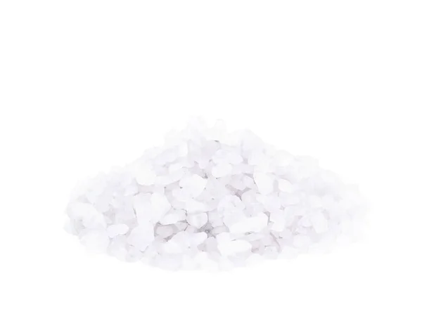 Pile of salt crystals isolated — Stock Photo, Image