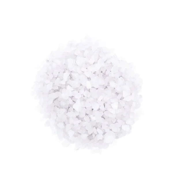 Pile de cristaux de sel isolé — Photo