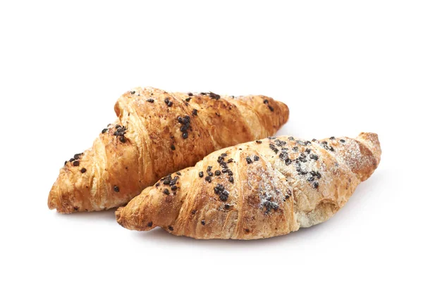 Chocolate croissant pastry isolated — Stock Photo, Image