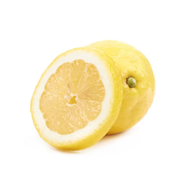 Sliced lemon fruit isolated — Stock Photo, Image