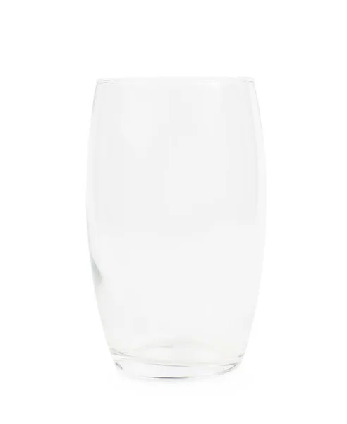 Пустой высокий стакан изолирован — стоковое фото