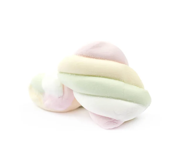 Σωρός από ζαχαρωτά marshmallow απομονωμένες — Φωτογραφία Αρχείου