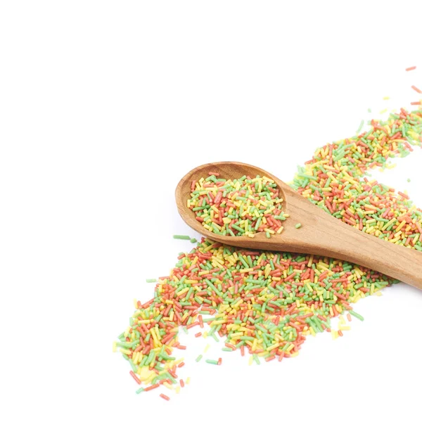 Scattered pile of sprinkles isolated Royalty Free Stock Images