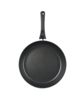 Metal siyah kızartma tavası izole