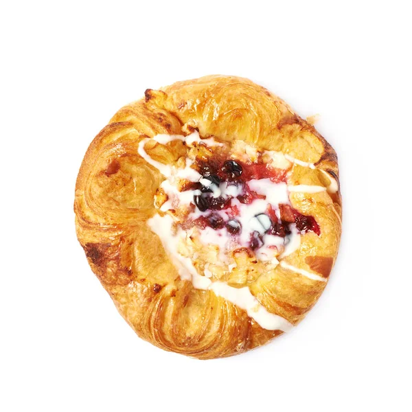 Sweet pastry bun isolated — Stock Photo, Image