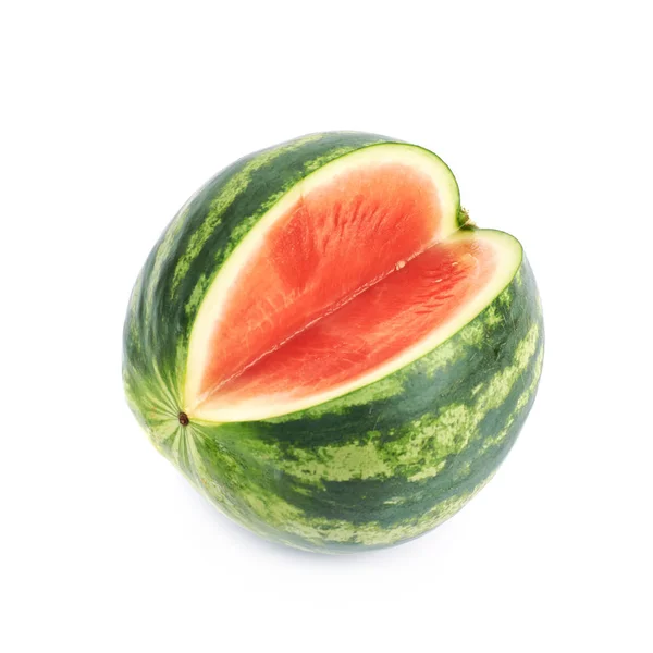 Skivad vattenmelon isolerade — Stockfoto