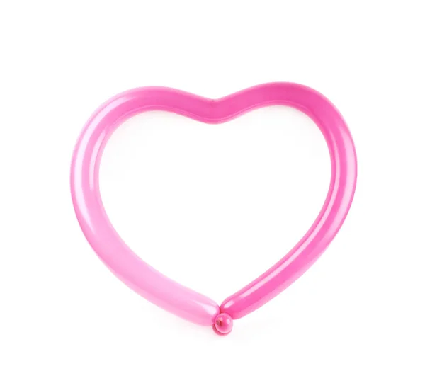 Forma de coração feito de balão — Fotografia de Stock