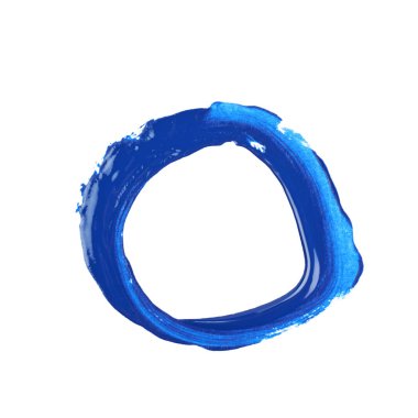 İzole bir boya vuruş ile yapılmış daire