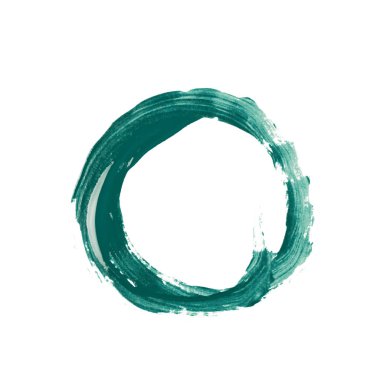 İzole bir boya vuruş ile yapılmış daire