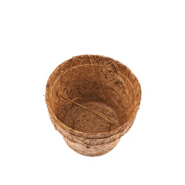 İzole parçalanabilir Hindistan cevizi pot