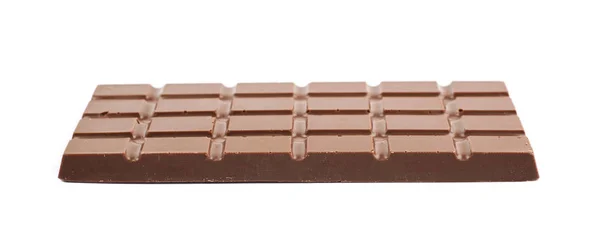 Una sola barra de chocolate aislada — Foto de Stock